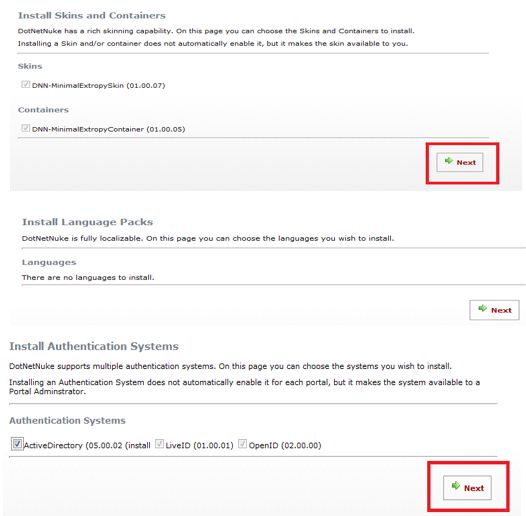 Install Optional Modules